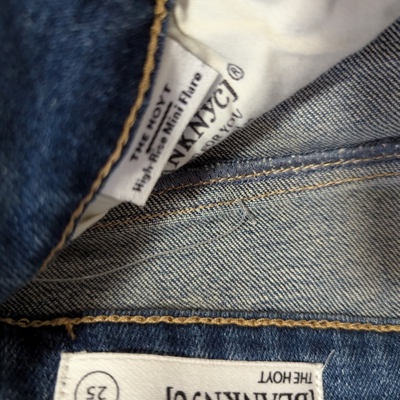 Blank NYC Anthropology The Hoyt high rise mini flare NWT jeans size 25, organic - Picture 9 of 12